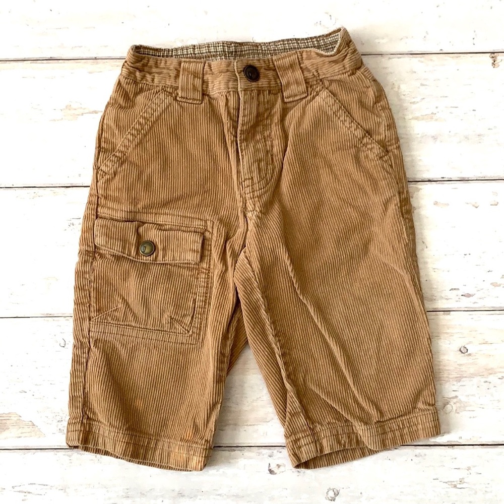 Gymboree Baby Boy 6-12m Corduroy Khaki Brown Slacks Pants 6m 9m 12m